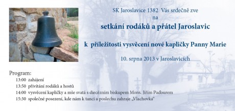 pozvánka SK Jaroslavice www